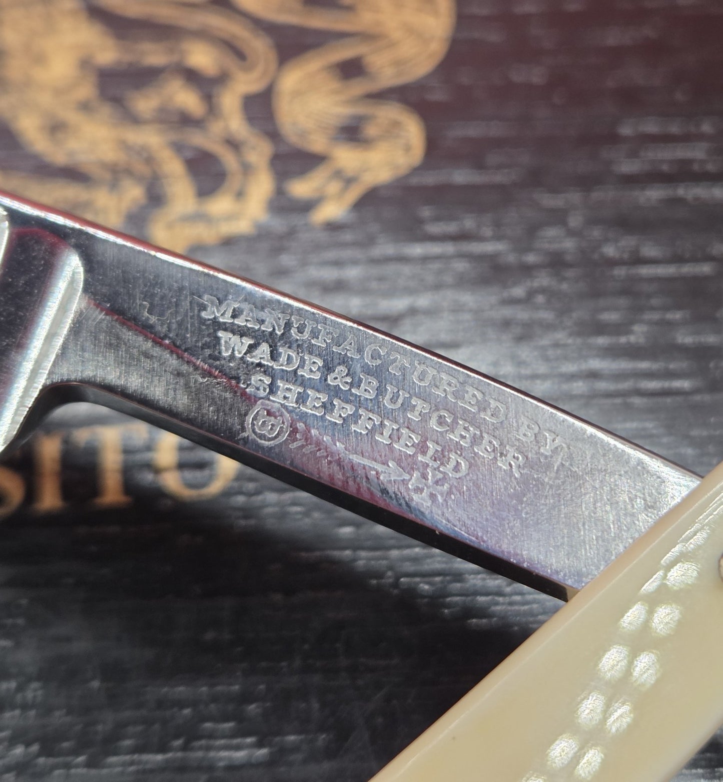 Vintage/Antique 13/16 Wade & Butcher, Sheffield Straight Razor. Shave ready.