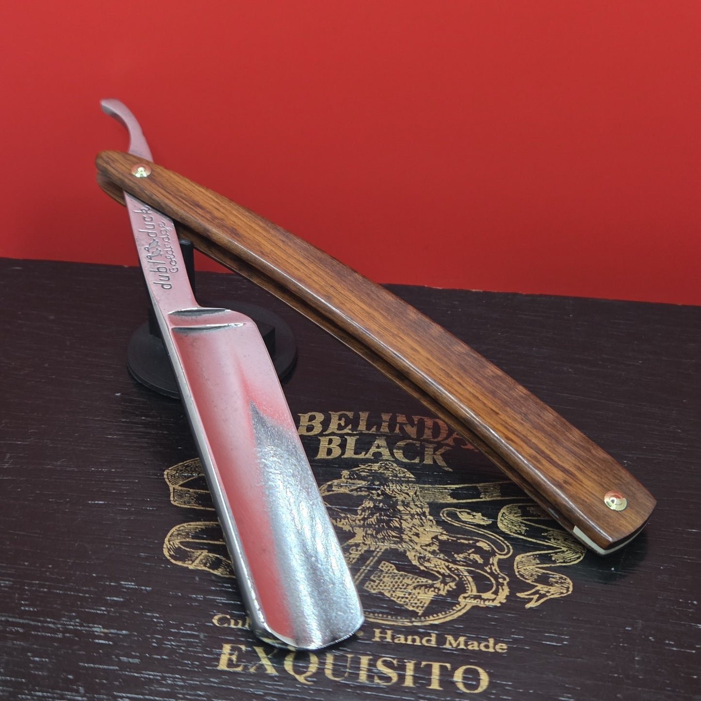 13/16 Dubi Duck Golden Edge, Solingen Straight Razor. Restored