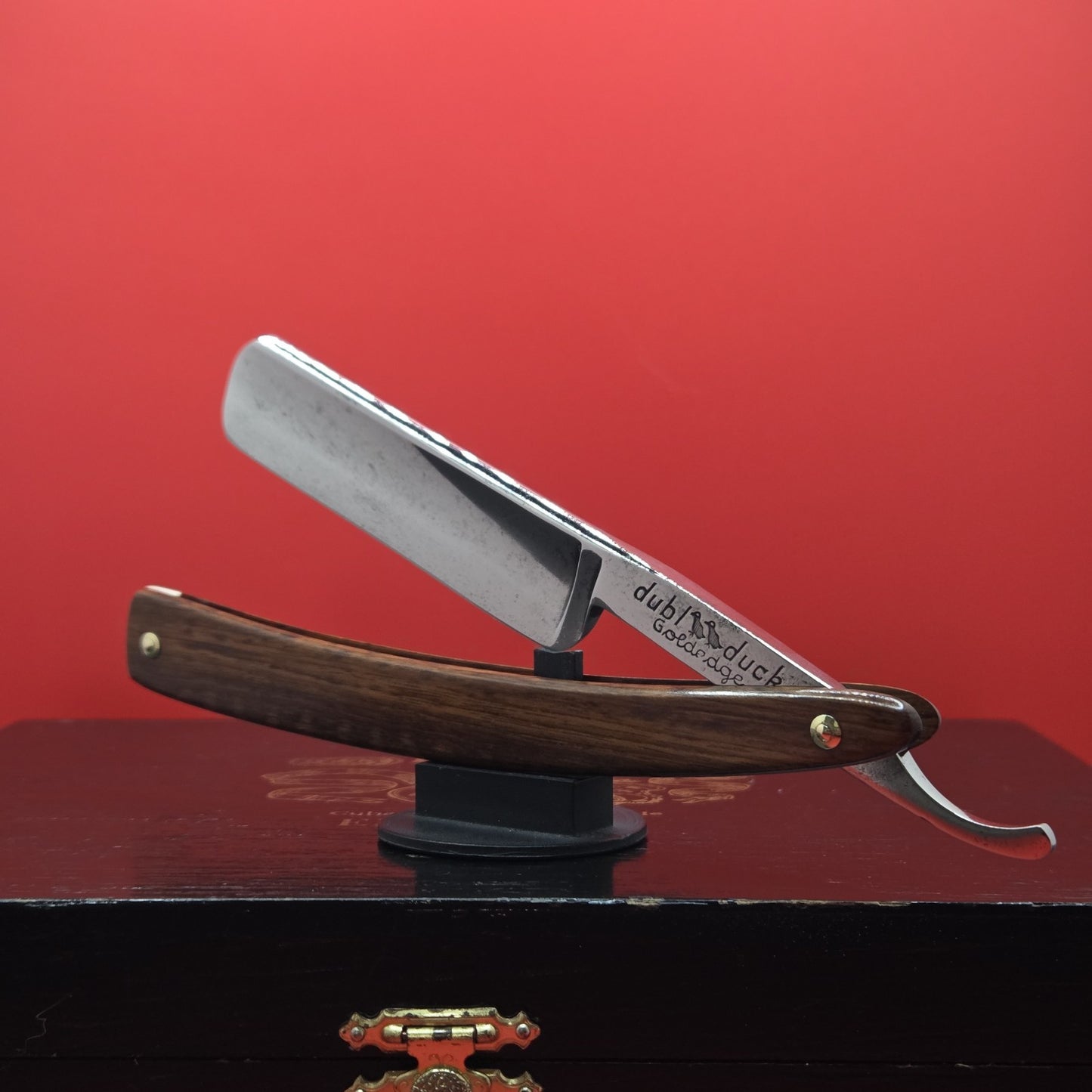 13/16 Dubi Duck Golden Edge, Solingen Straight Razor. Restored