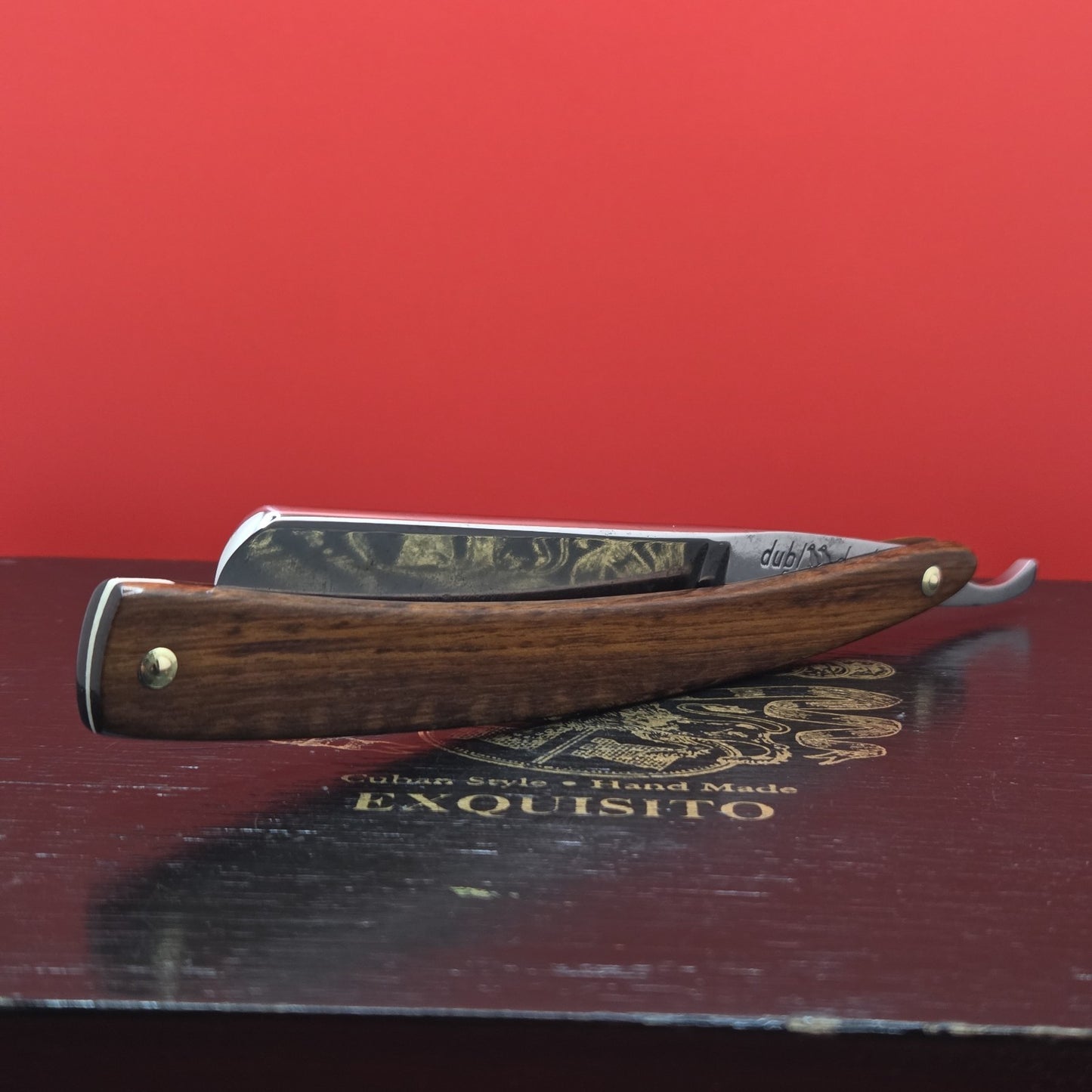 13/16 Dubi Duck Golden Edge, Solingen Straight Razor. Restored