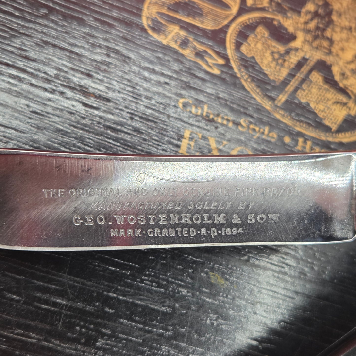 13/16 George Wostenholm, Pipe, Sheffield Razor. Shave ready.