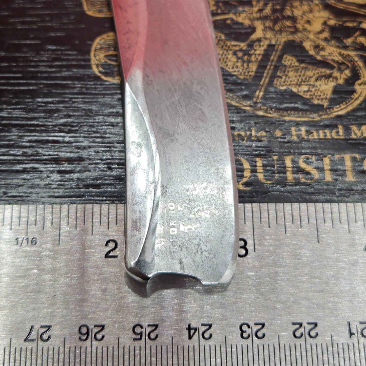 7/8+ Wade & Butcher, Sheffield Razor W/ Etching. Shave ready.