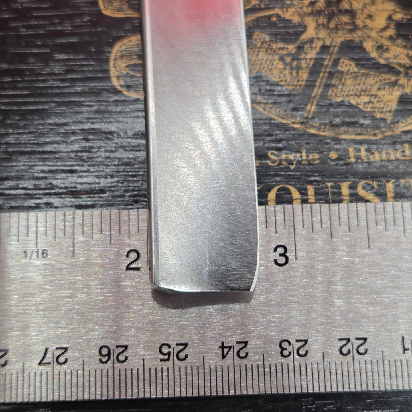 3/4 Wade & Butcher, Sheffield Razor. Shave ready. W/ Coffin Box