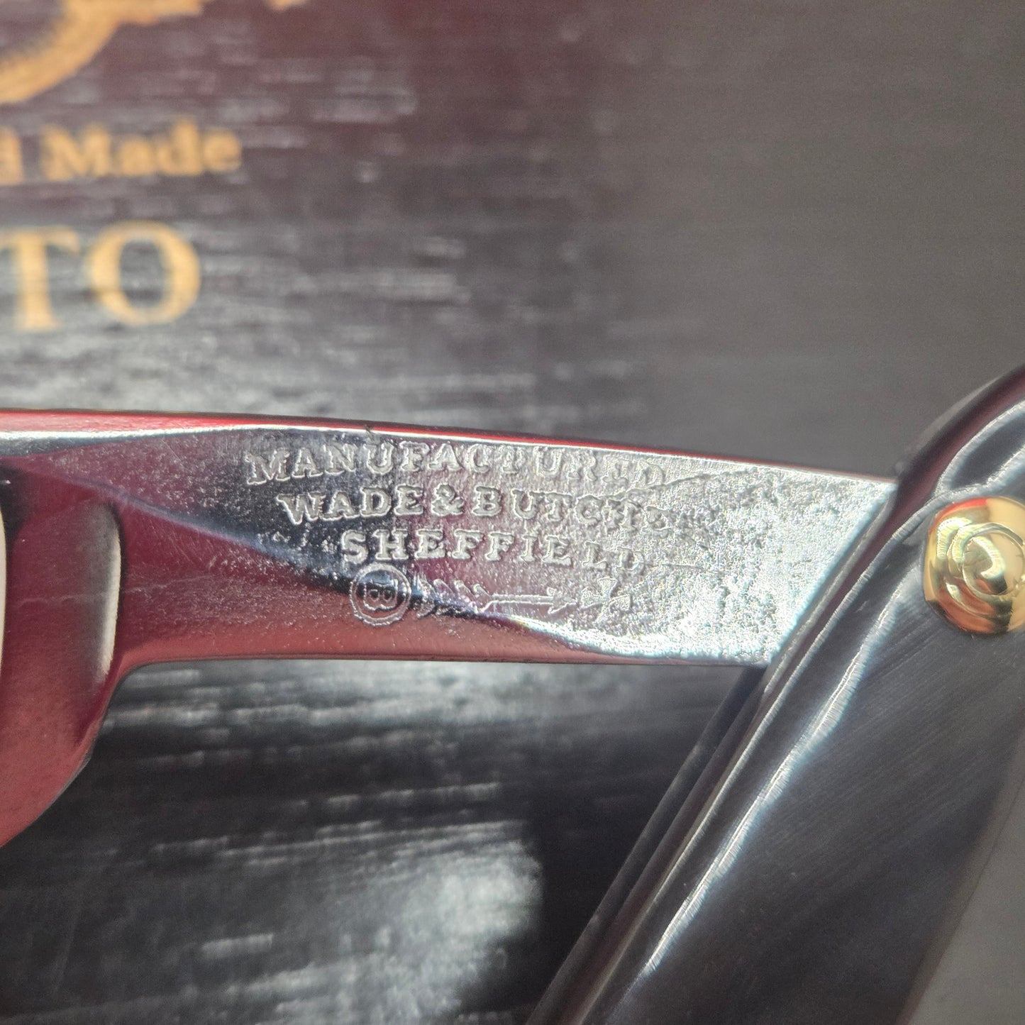13/16+ Wade & Butcher, Sheffield Straight Razor. Shave ready.