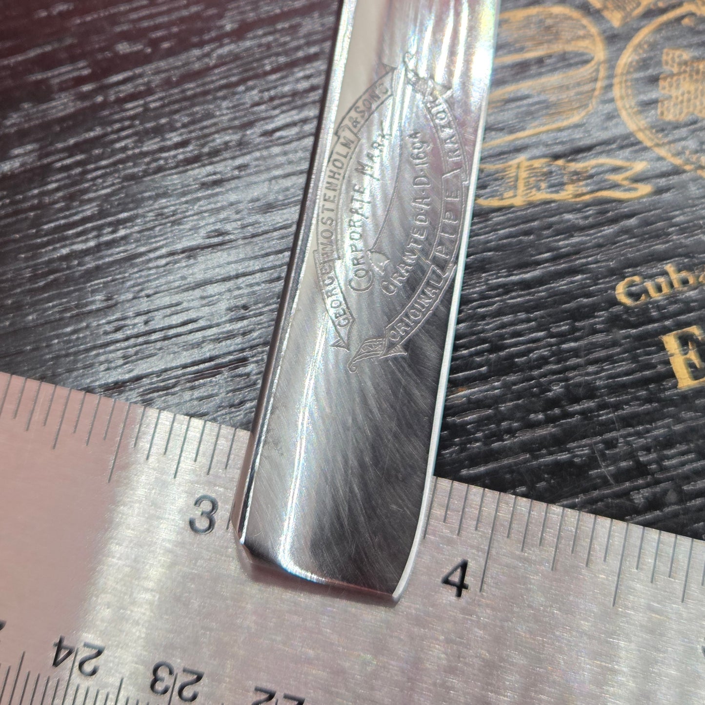 3/4 George Wostenholm, Pipe, Sheffield Razor. Shave ready.