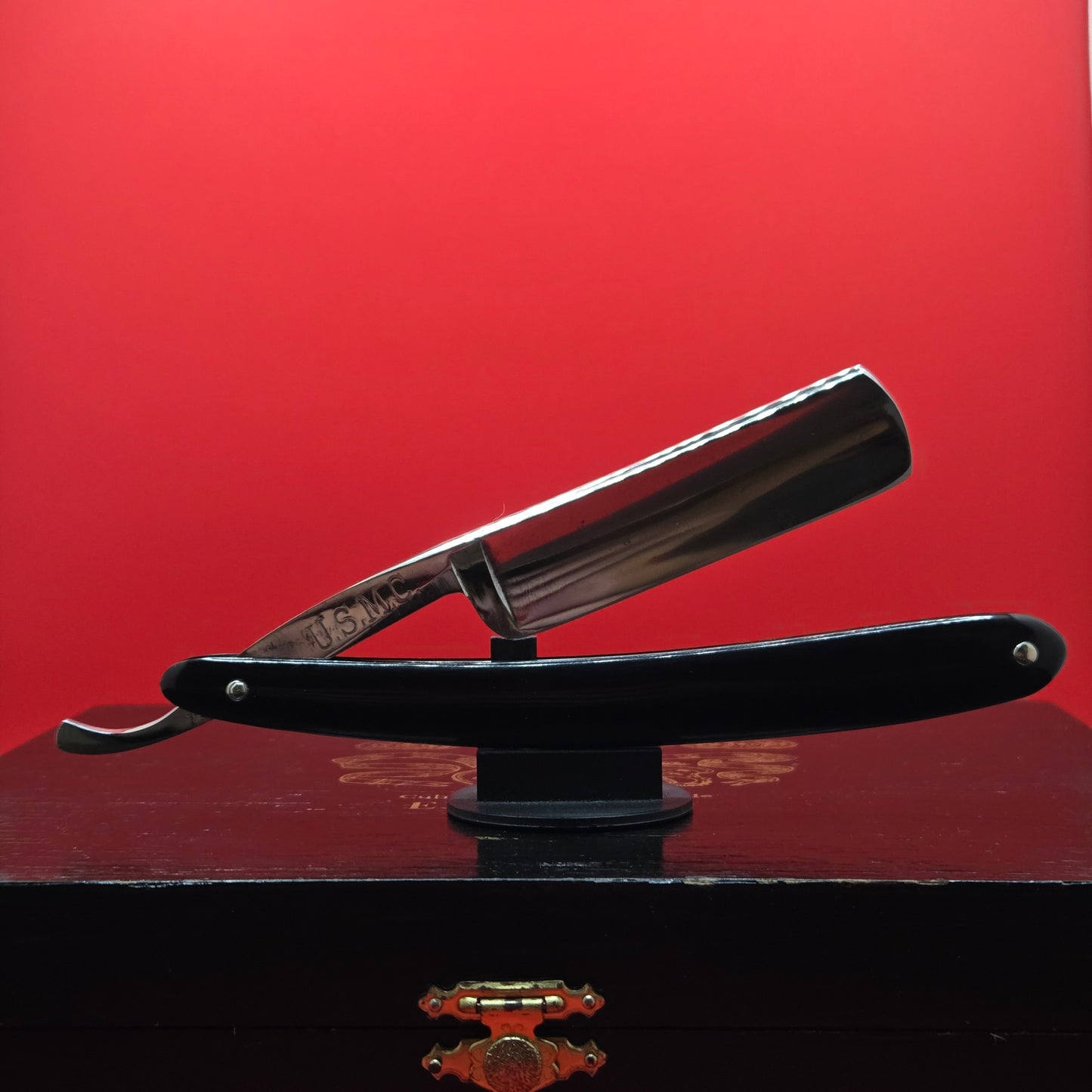 13/16+ Clauss, USMC, Hollow Ground Straight Razor. Shave ready.