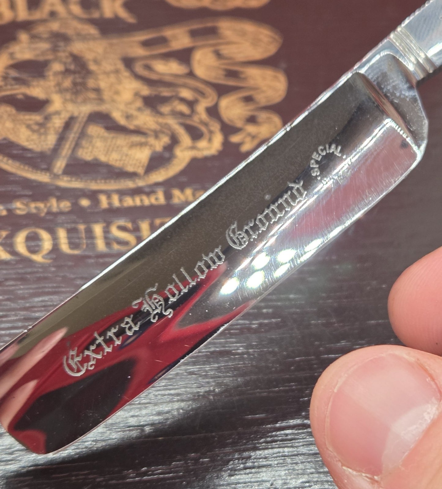 11/16 Houghton & Co, Sheffield Razor. Hollow Ground. Shave ready