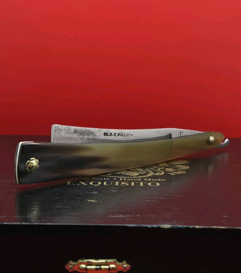 13/16 I.BARBER, STUB TAIL, Old English Razor. Shave ready