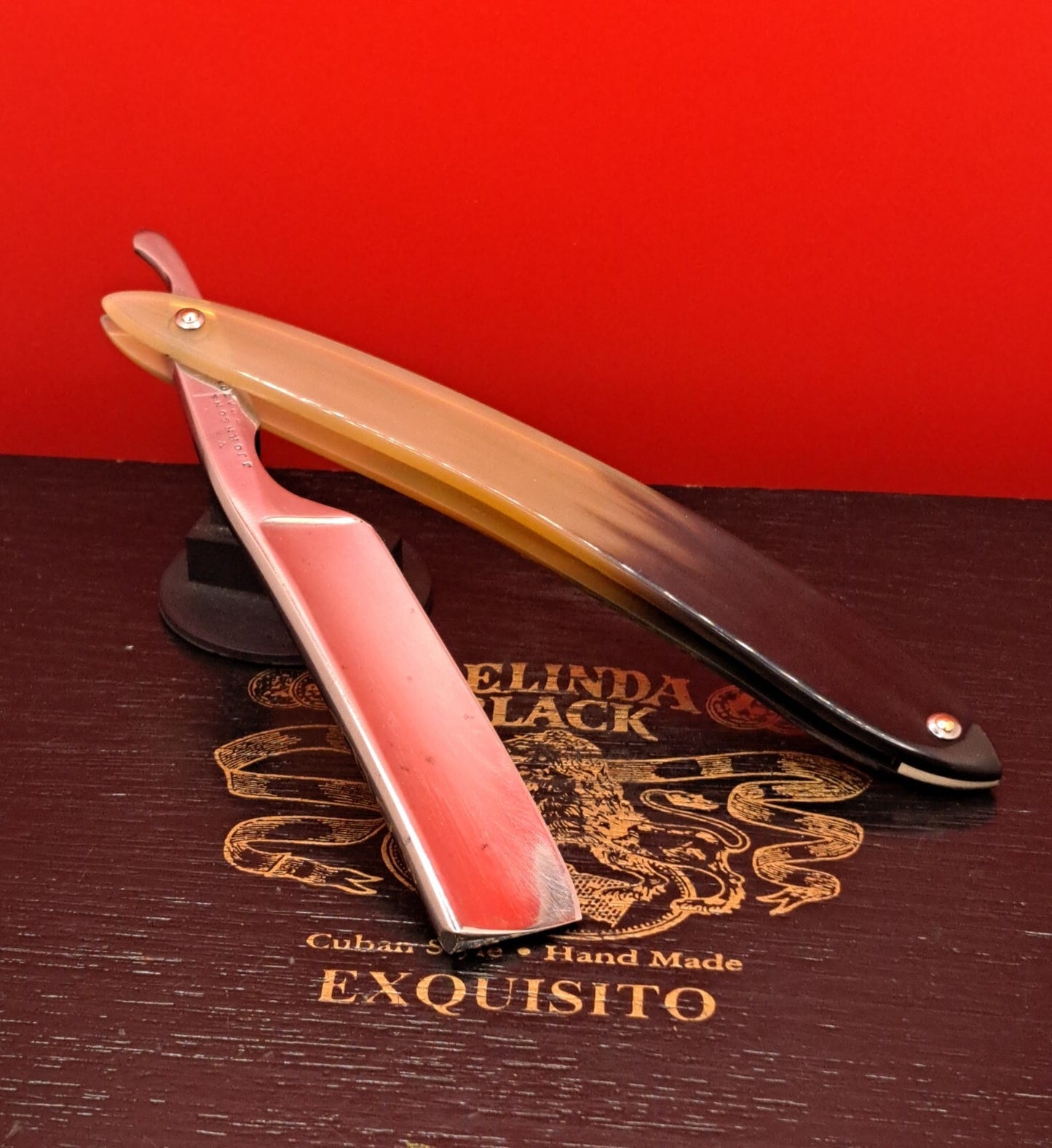 13/16 J. JOHNSON, Hollow Straight Razor. Shave Ready