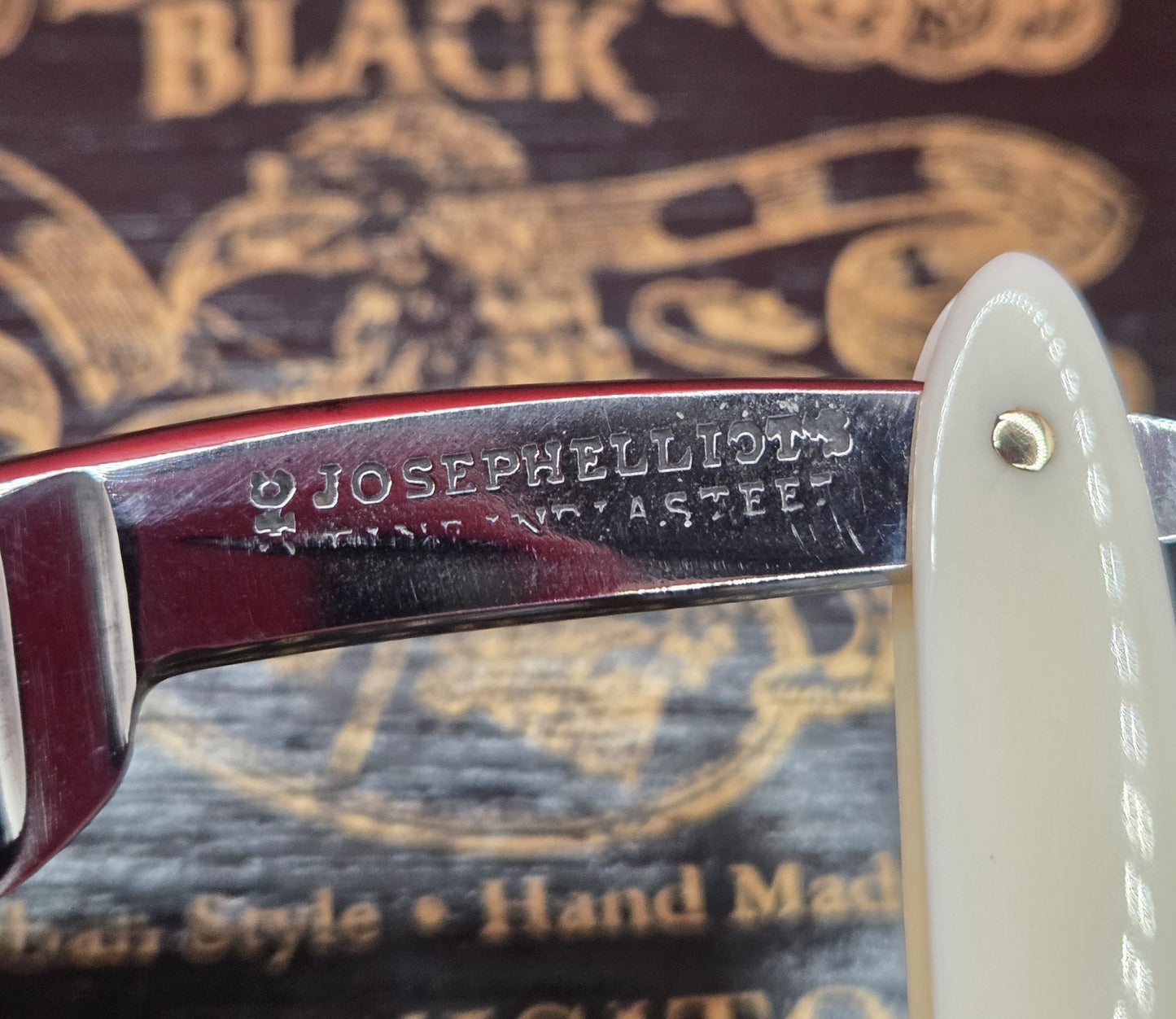 3/4 Joseph Elliot, Hollow Ground, Sheffield Razor. Shave ready.