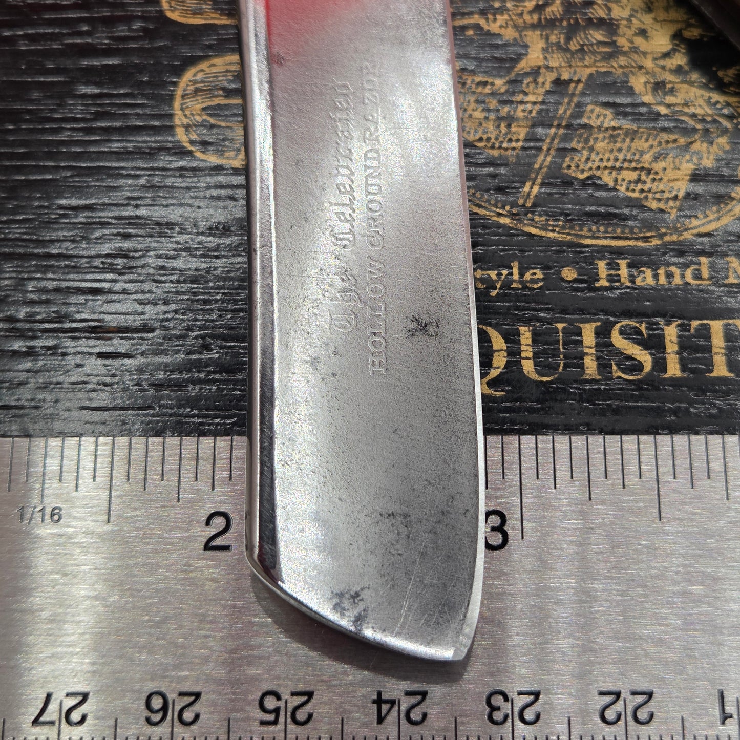7/8 Manhattan Cutlery Co. The Celebrated Hollow Ground. Shave Ready.