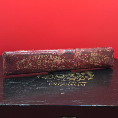 5/8 J.R. Torrey Co Razor W/ Case + Papers. Original. Shave Ready