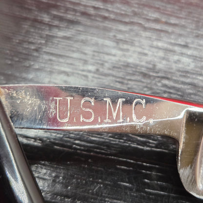 13/16+ Clauss, USMC, Hollow Ground Straight Razor. Shave ready.
