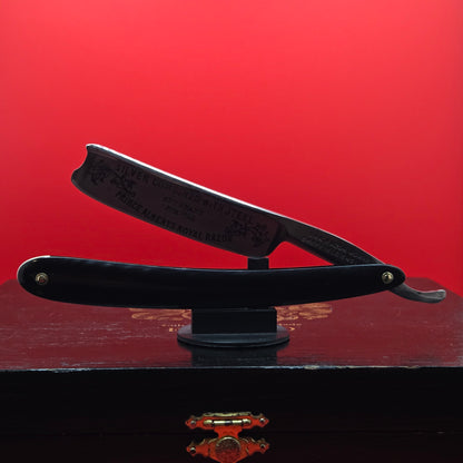 13/16 Oak Razor Works, Sheffield Razor. Acid Etching. Shave Ready.