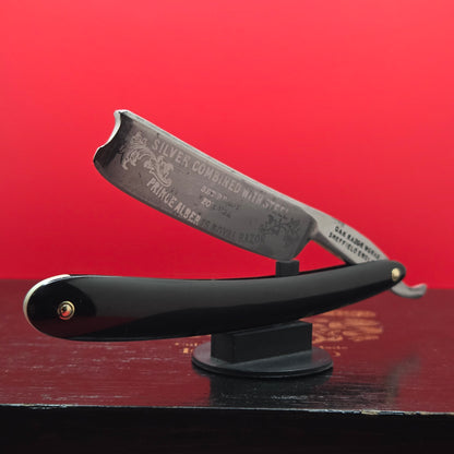 13/16 Oak Razor Works, Sheffield Razor. Acid Etching. Shave Ready.