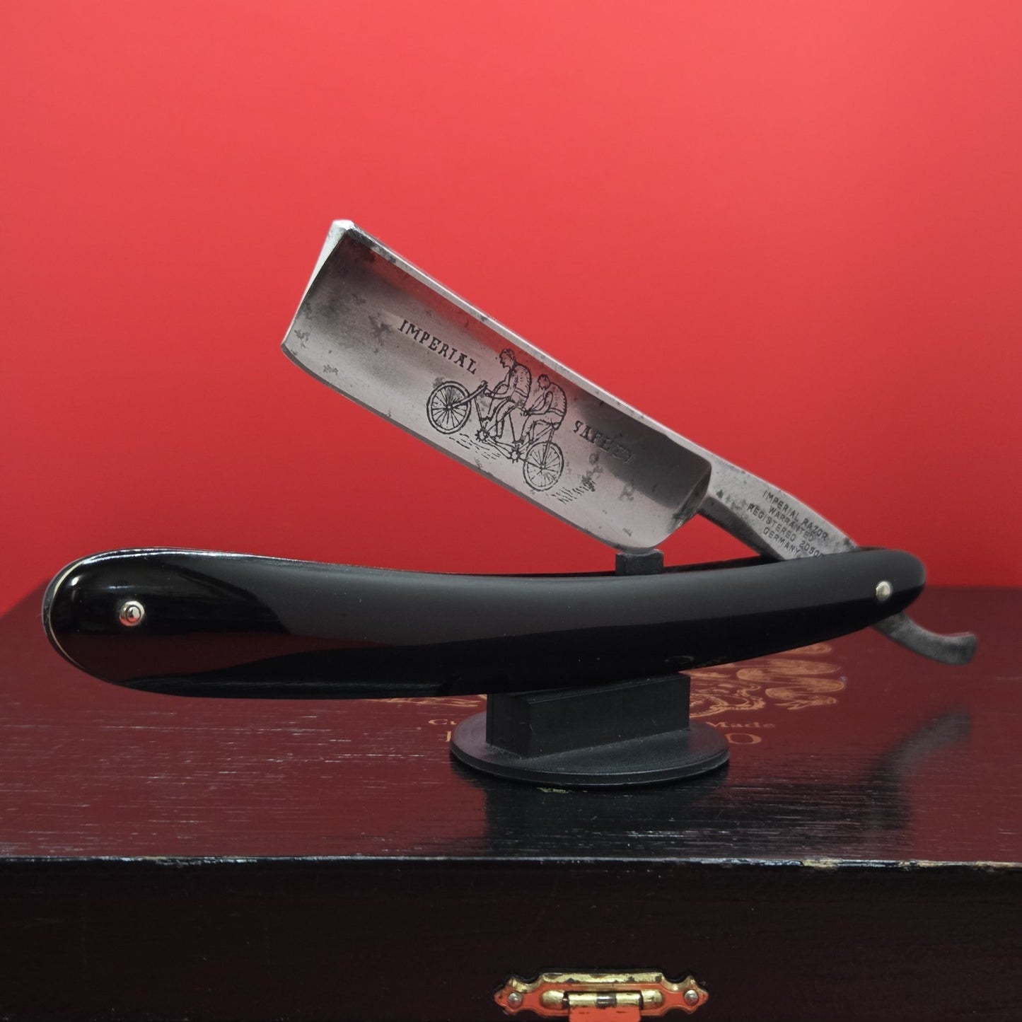 13/16 Warranted, Imperial Razor. Etching. Shave ready