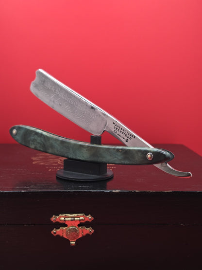 Vintage/Antique 13/16+  Wade & Butcher, Fine India Steel Etching. Shave ready.