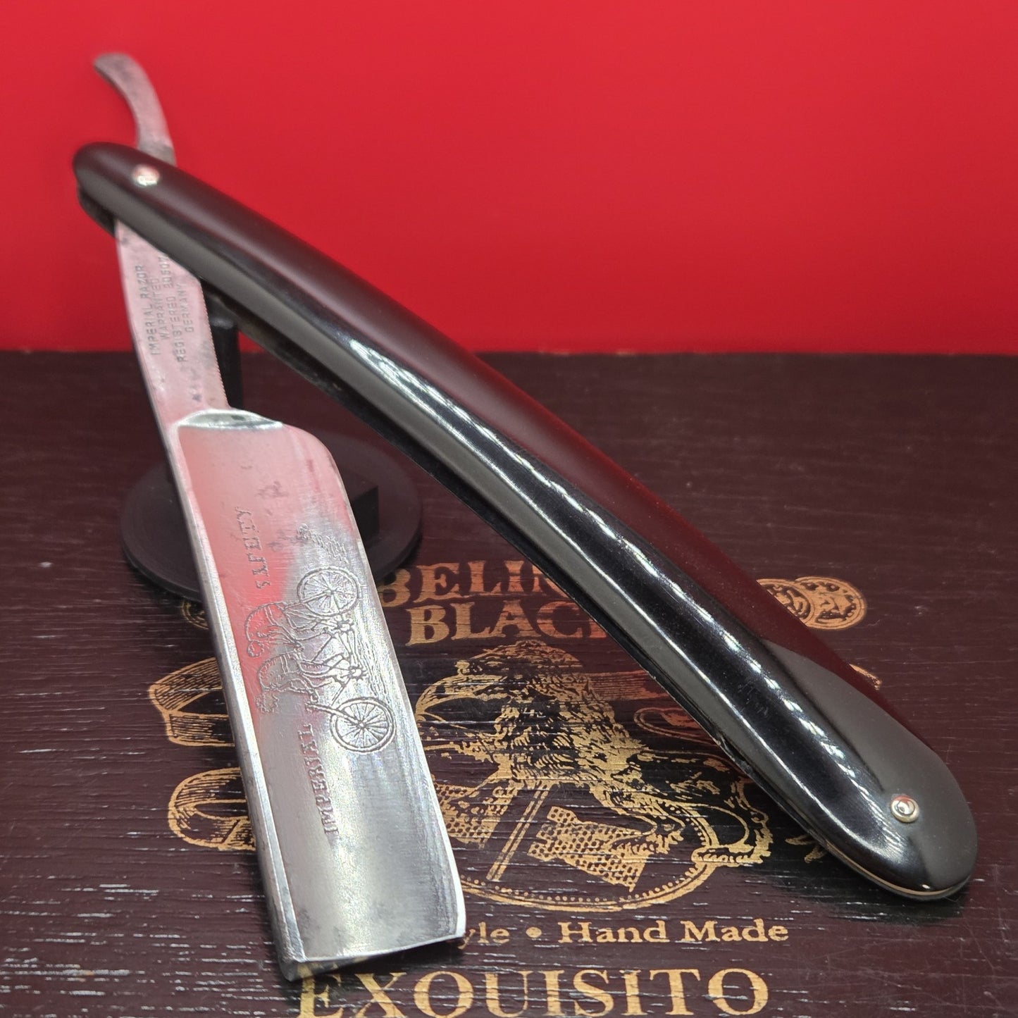 13/16 Warranted, Imperial Razor. Etching. Shave ready