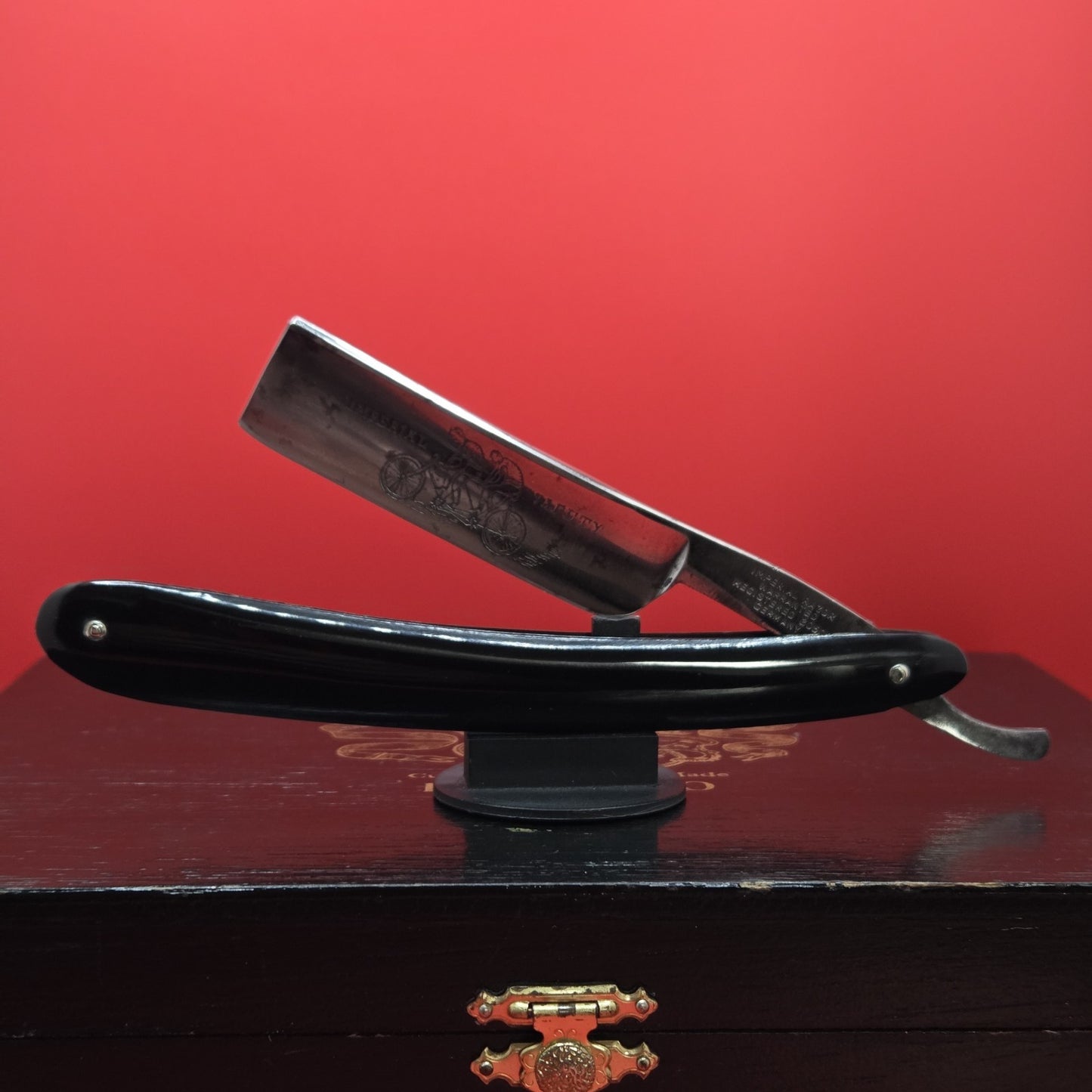 13/16 Warranted, Imperial Razor. Etching. Shave ready