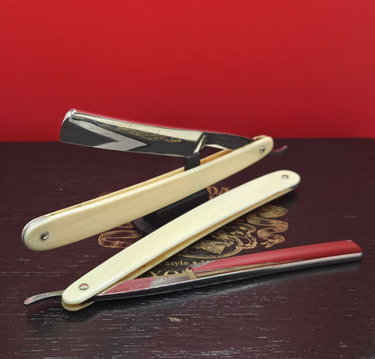 Gent Set. Richard Toilet's Saloo Sheffield Straight Razors with case. Shave ready.
